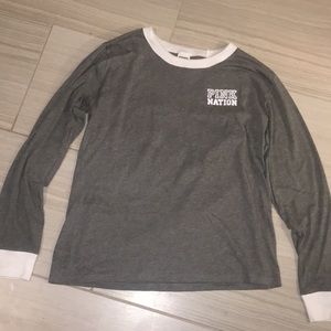 GREY PINK NATION LONG SLEEVE